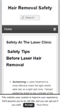 Mobile Screenshot of laserhairremovalsafety.org